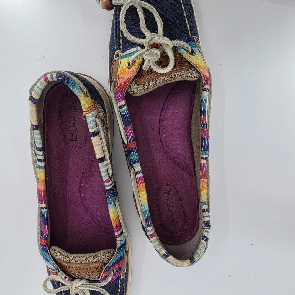 Sperry Topsider Women's Southwest Pattern Boat Shoe, Size 10M Multicolor Rainbow - Picture 10 of 11